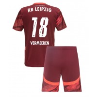 Fotbalové Dres RB Leipzig Arthur Vermeeren #18 Dětské Venkovní 2024-25 Krátký Rukáv (+ trenýrky)